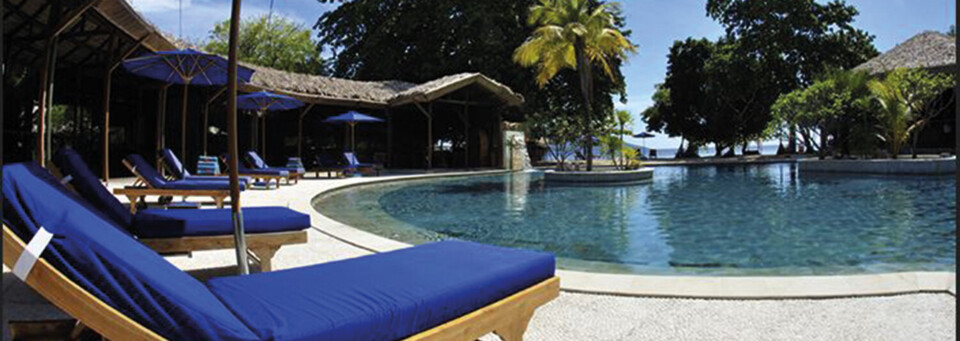 Pool des Siladen Resort und Spa Nord-Sulawesi