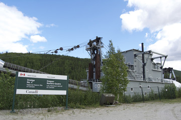 Yukon Reisbericht: Dredge No. 4 bei Dawson City