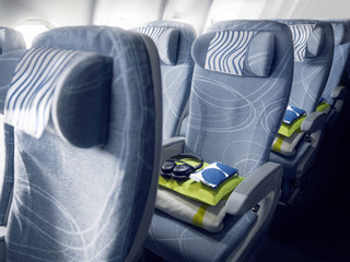 Komfortsitze in der Economy Class von Finnair
