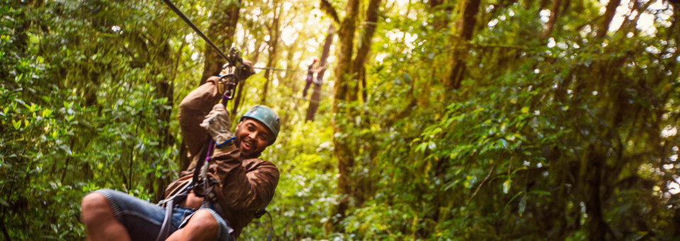 Zip-Lining im Monteverde Nationalpark