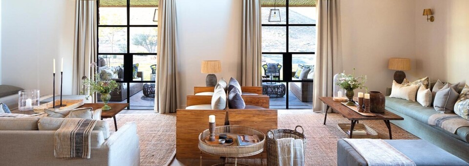 Lounge der Cederberg Ridge Wilderness Lodge