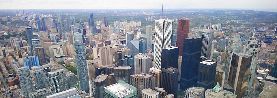 Ausblick vom CN Tower in Toronto - Ostkanada Reisebericht