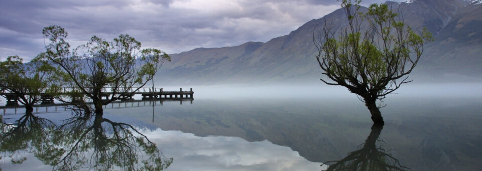 Morgennebel über den Bergen, Glenorchy