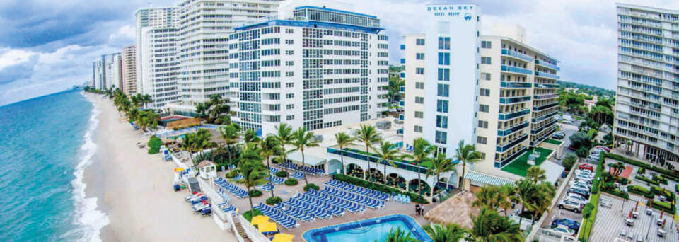 Blick auf Ocean Sky Hotel und Resort Fort Lauderdale