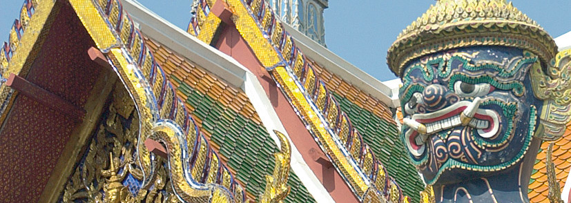 Außenansicht Wat Phra Kaeo Grand Palace Bangkok
