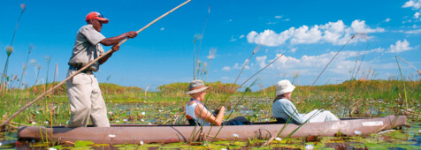 Mokoro-Fahrt im Okavango Delta