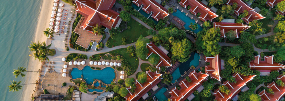 Luftaufnahme des Santhiya Tree Koh Chang Resort