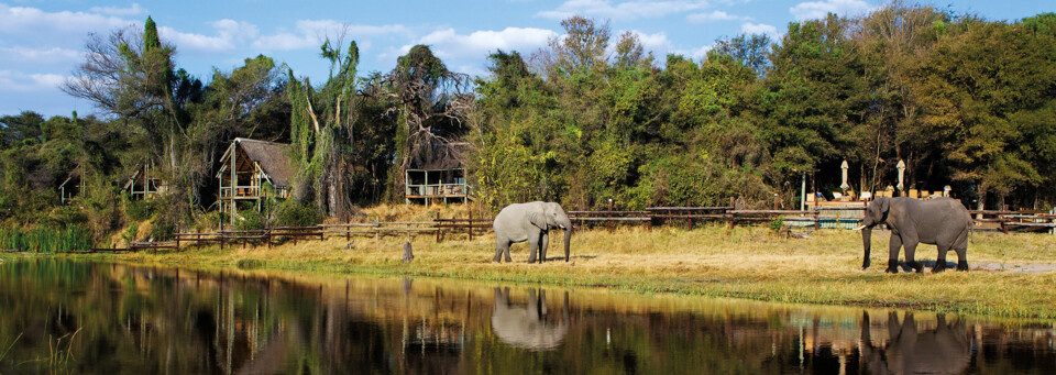 Außenansicht der Savute Safari Lodge