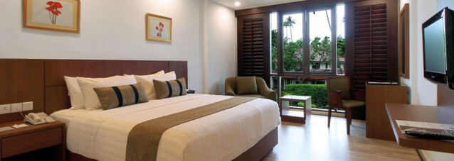 Deluxe-Zimmerbeispiel des Nirwana Resort Hotel Bintan Island