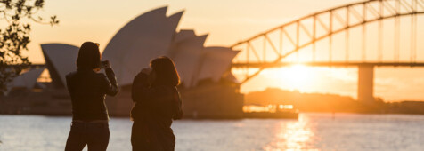 Sydney zum Sonnenuntergang