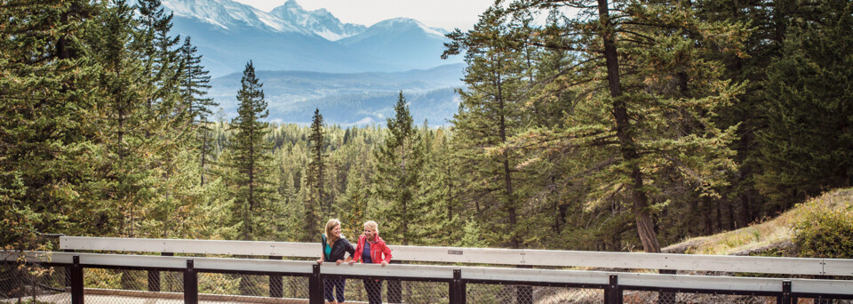 Wanderer im Jasper Nationalpark - Maligne Canyon