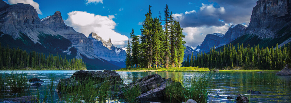 Maligne Lake im Jasper Nationalpark