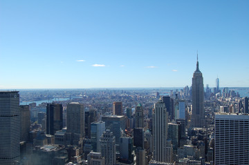 Reisebericht New York: Aussicht vom Top of the Rock auf Manhattan und das Empire State Building