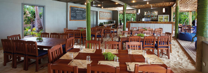 Restaurant und Bar - Blue Lagoon Beach Resort Nacula Island