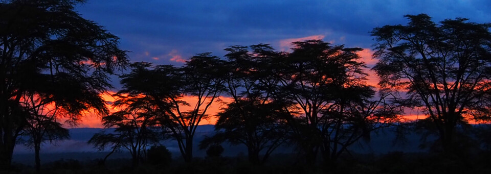 Sonnenuntergang am Lake Nakuru