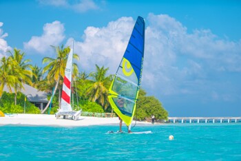 Windsurfen auf den Malediven