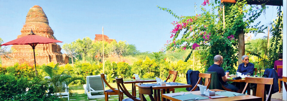Terrasse der Villa Bagan