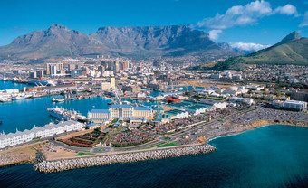 Kapstadt mit Blick auf den Tafelberg Südafrika