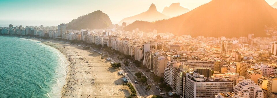 Copacabana Strand in Rio de Janeiro, Brasilien