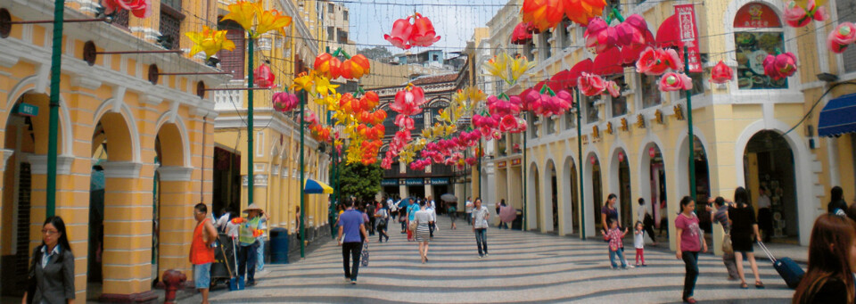 Einkaufsstraße in Macau