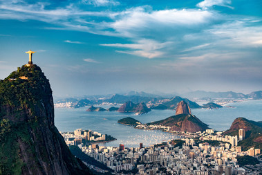 Christus Statue Ausblick Rio de Janeiro