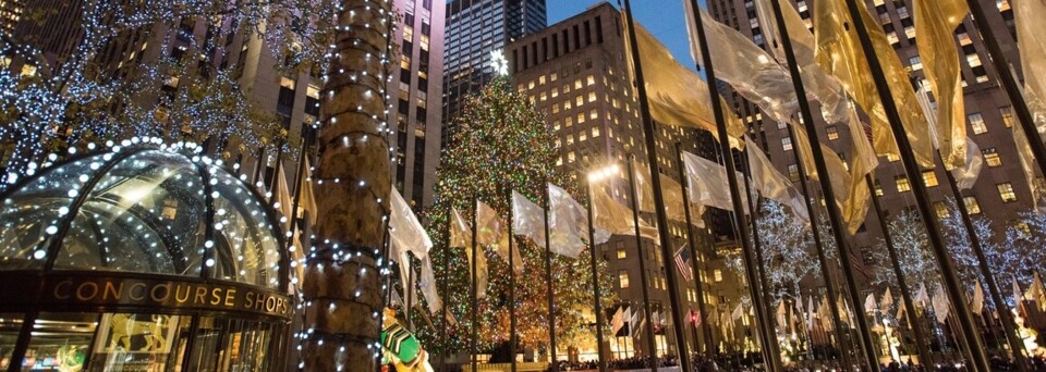 New York Rockefeller Center Weihnachten