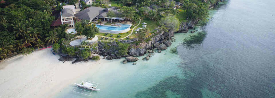 Außenansicht des Amorita Resort auf Panglao Island, Bohol