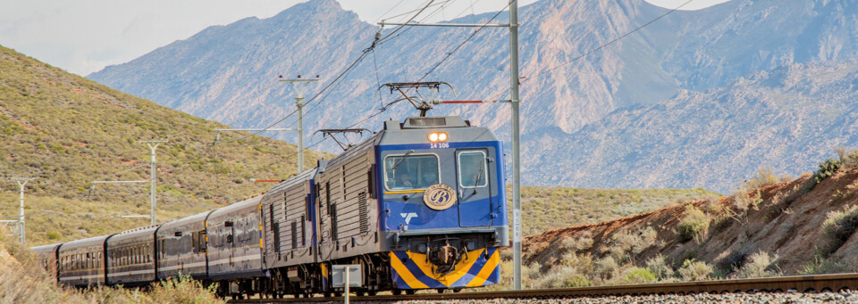 Fahrender Blue Train Südafrika