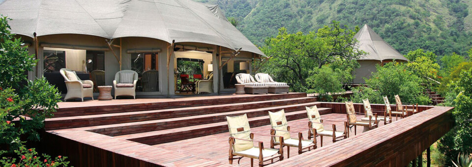 Terrasse der Nkomazi Komati Tented Lodge