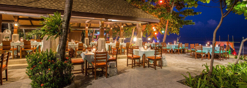 Restaurantbereich des Fair House Beach Resorts auf Koh Samui