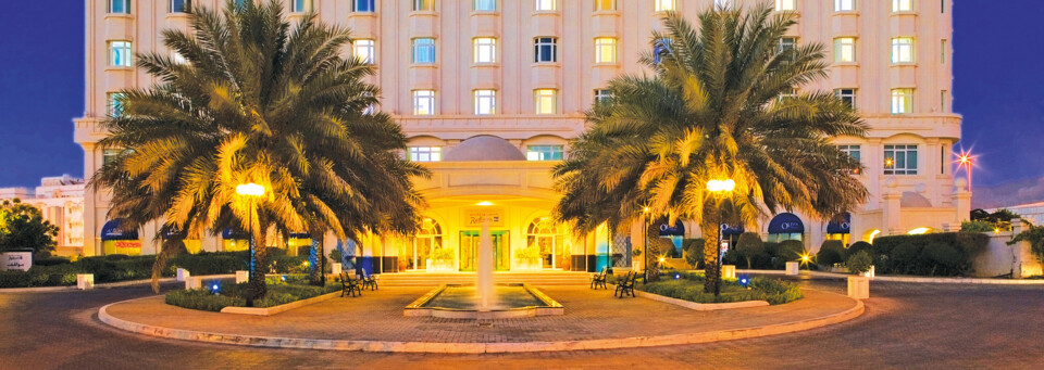 Außenansicht Radisson Blu Muscat