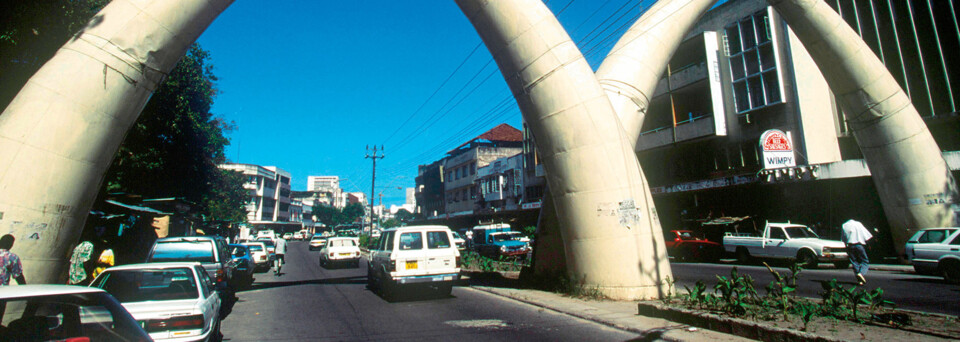 Straße in Mombasa