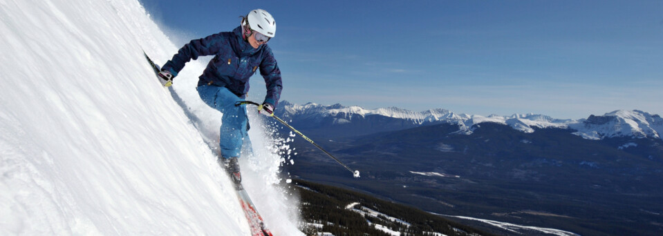 Skifahrer im Jasper Skigebiet