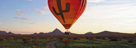 Heißluftballonfahrt zum Sonnenuntergang