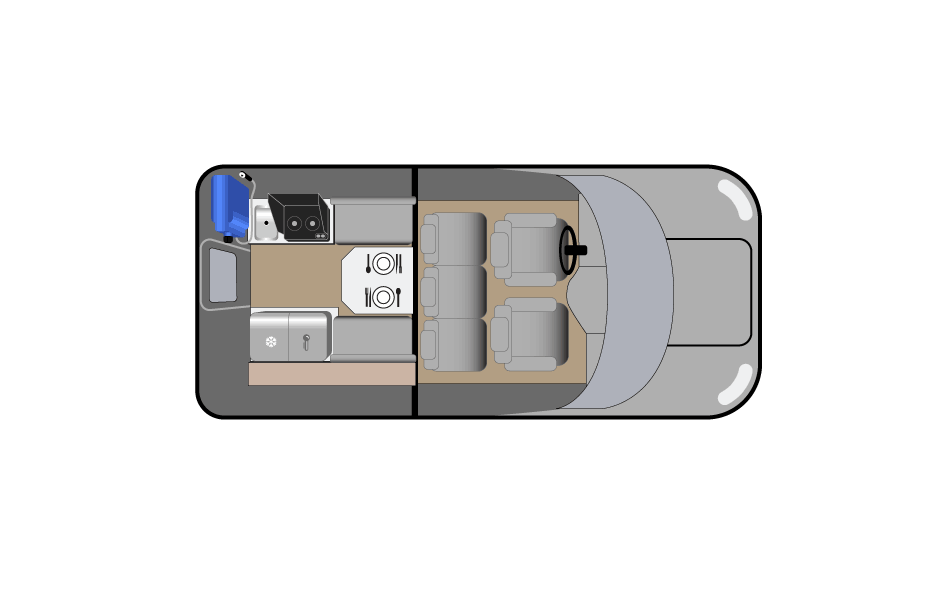 Floorplan bei Tag des Truck Camper  Scout