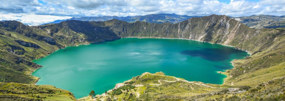 Kratersee Quilotoa in den Anden