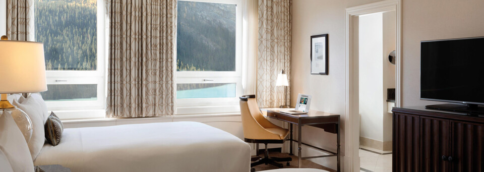 Zimmerbeispiel des Fairmont Chateau Lake Louise