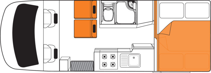 Floorplan bei Nacht des Britz Discovery