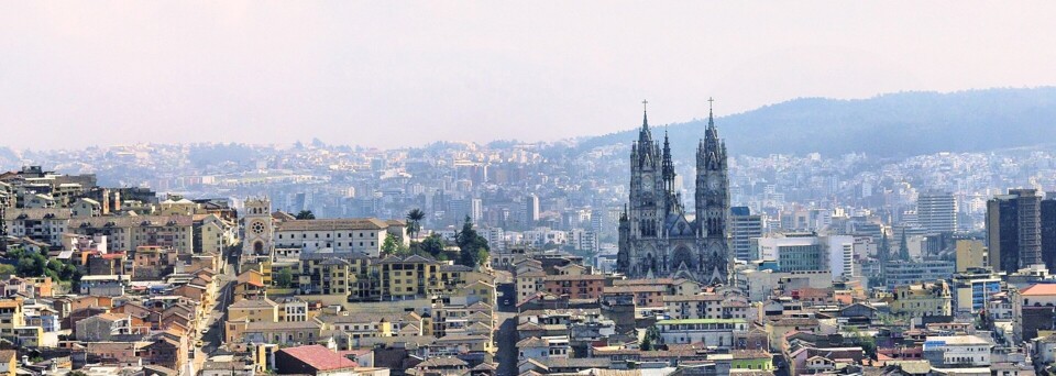 Quito mit Blick auf die Kathedrale