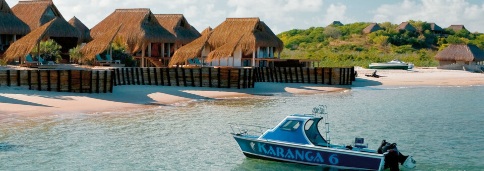 Außenansicht der Dugong Beach Lodge