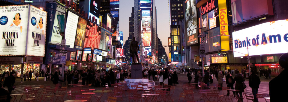 Times Square bei Nacht New York