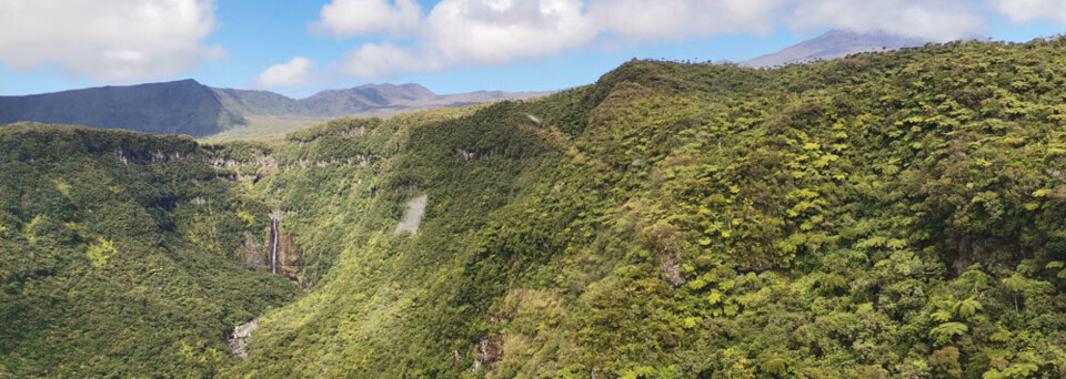 Helikopterflug auf La Réunion