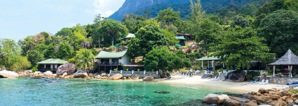 Außenansicht des Minang Cove Resort & Spa auf Tioman