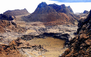 Galápagos Reisebericht - Insel Bartolomé Vulkanlandschaft