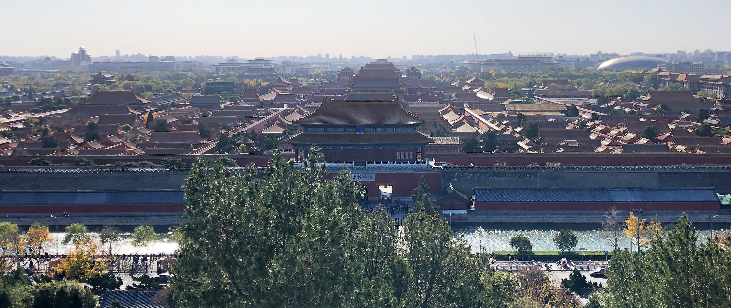 Blick über die Verbotene Stadt - Peking Reisebericht