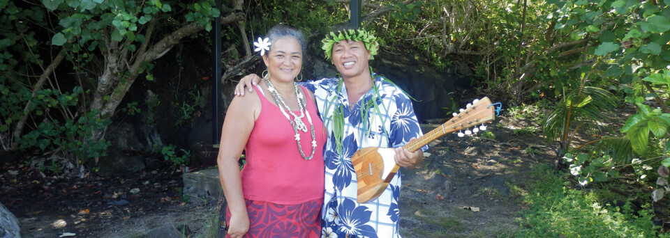 Vavu Tours Bora Bora Guide mit Celine von tahiti Tourisme