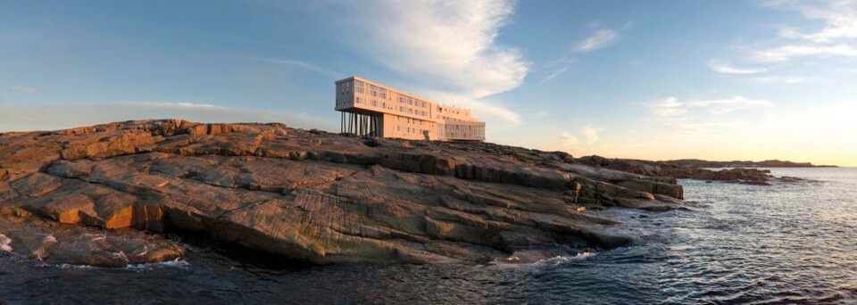 Außenansicht des Fogo Island Inn