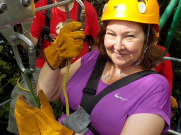 Costa Rica Reisebericht - Reiseexpertin Tatjana beim Ziplining