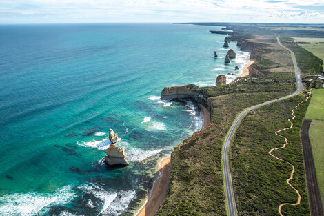 Great Ocean Road von oben