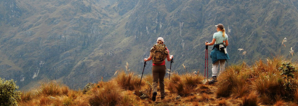 Wanderer auf dem Inka Trail
